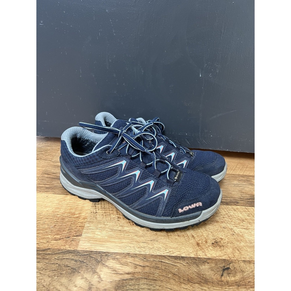 LOWA Women's Hiking Shoes Innox Pro GTX LO Blue Gray Pink US 5